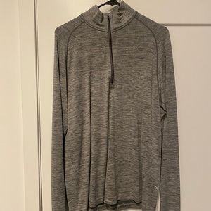 Men’s Lululemon Metal Vent Tech Quarter Zip Gray